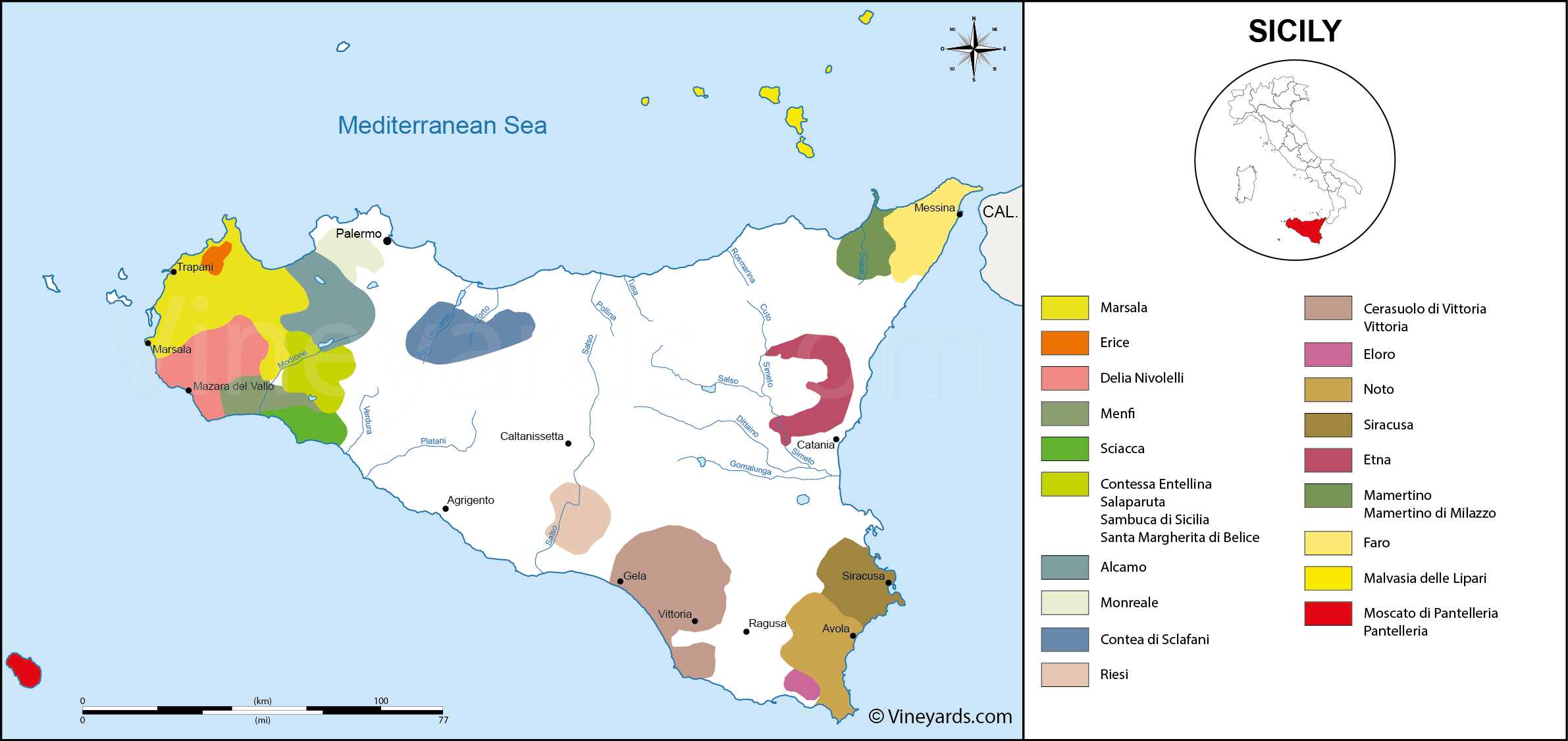 Wine Regions in Sicily